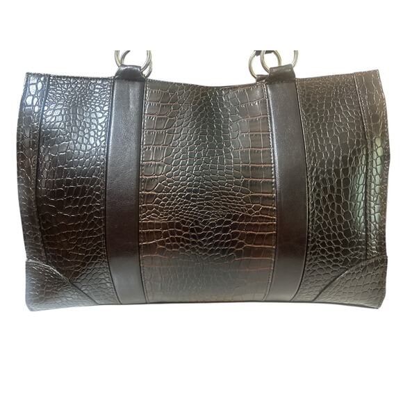 Coldwater Creek Juliana Croco Tote - NWT - Picture 3 of 8
